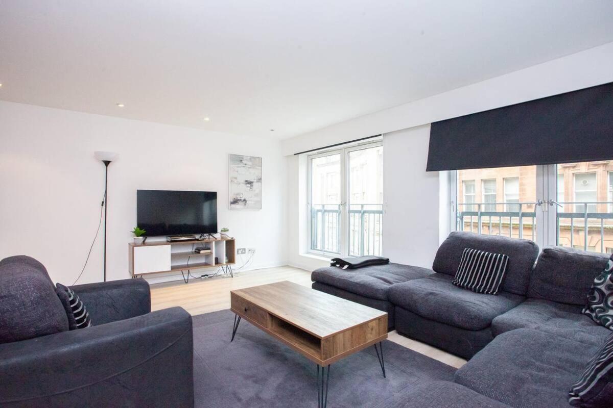 City Centre Apartment W Parking & Hyperoptic Wifi Glasgow Eksteriør bilde