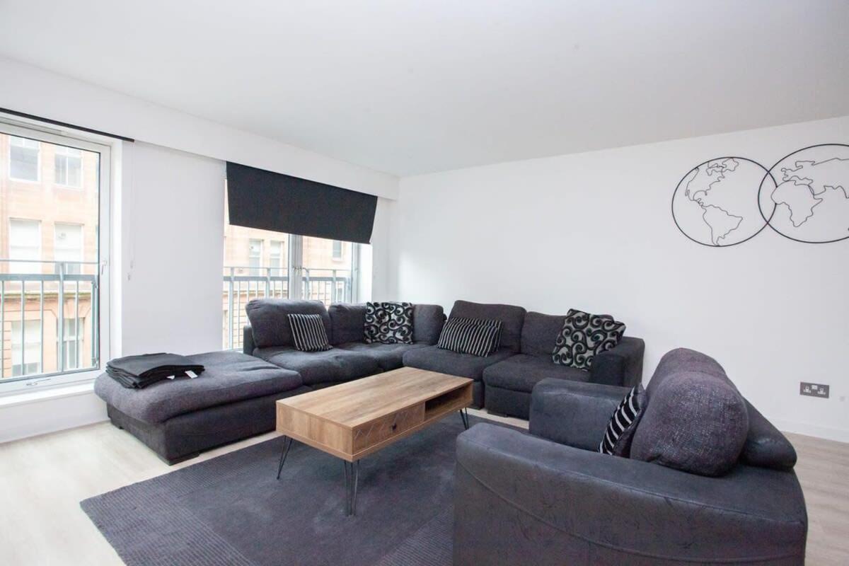 City Centre Apartment W Parking & Hyperoptic Wifi Glasgow Eksteriør bilde